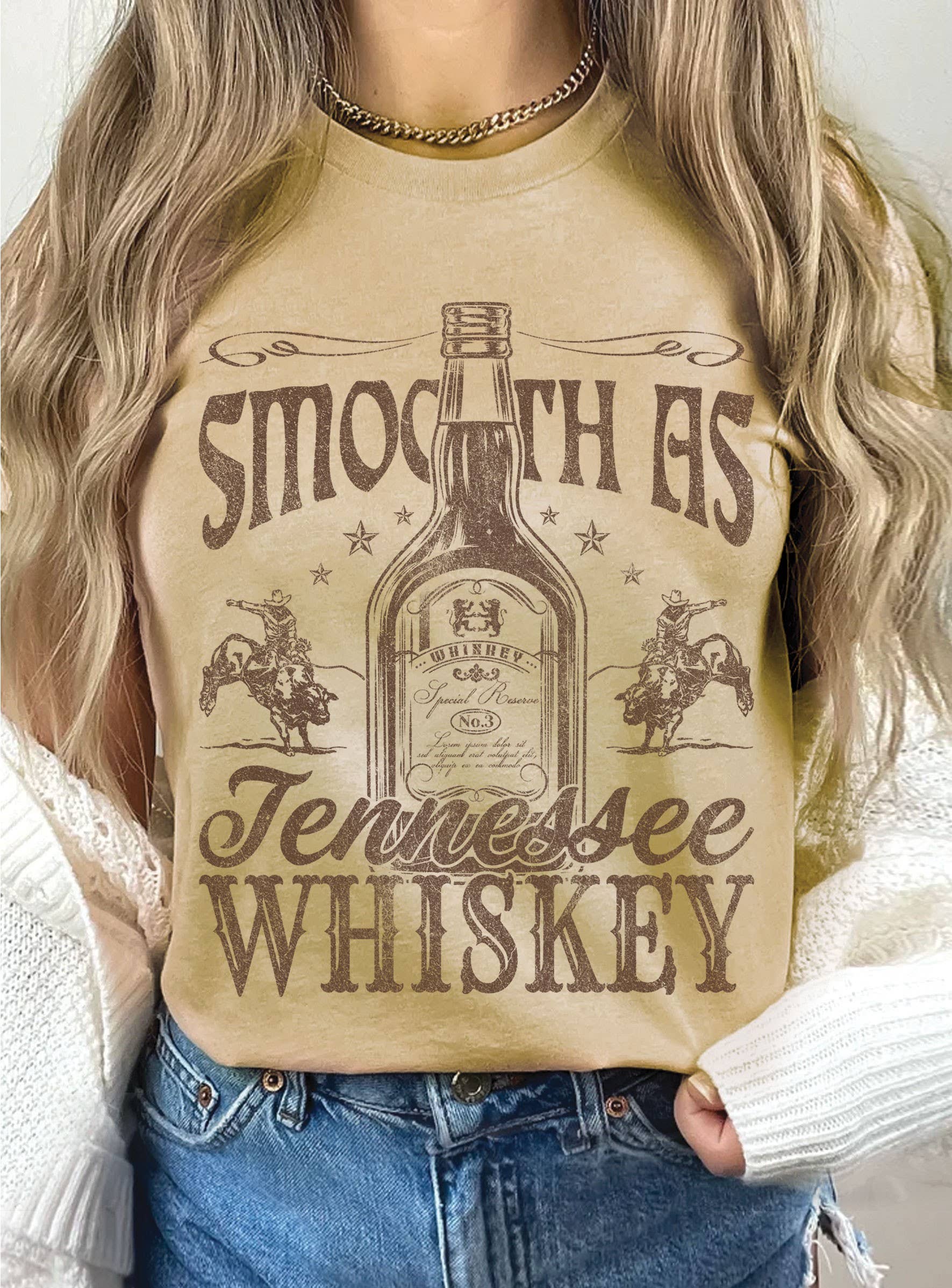 Smooth As Tennessee Whiskey Graphic - Adult & Kids T-Shirts, Sweatshirts & Hoodies apparel design preview 1