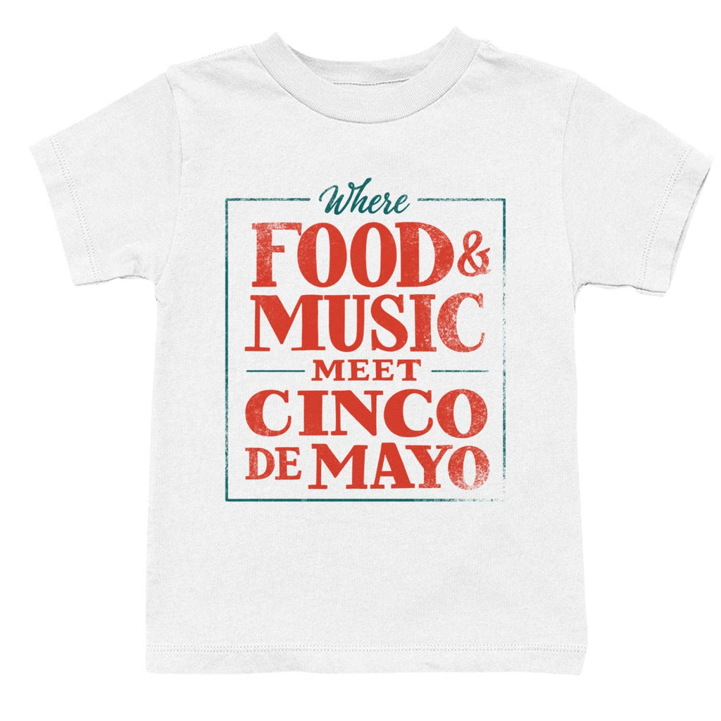 Cinco De Mayo Food Music - Adult & Kids T-Shirts, Sweatshirts & Hoodies apparel design preview 1