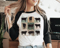 Cow Quilt Art Boho Western Baseball - Adult & Kids T-Shirts, Sweatshirts & Hoodies apparel design preview 1