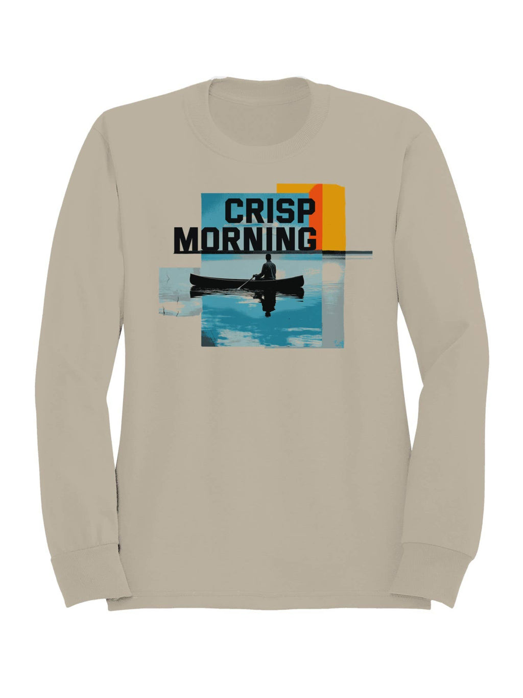 Crisp Morning Canoe Adventure Men's - Adult & Kids T-Shirts, Sweatshirts & Hoodies apparel design preview 1