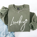 Lucky, Minimalist, St Patrick's Day, Shamrock, - Adult & Kids T-Shirts, Sweatshirts & Hoodies apparel design preview 1