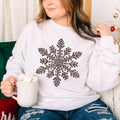 Leopard Snowflake Crewneck - Adult & Kids T-Shirts, Sweatshirts & Hoodies apparel design preview 1
