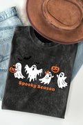 Women Halloween Graphic Print Mineral Wash Top - Adult & Kids T-Shirts, Sweatshirts & Hoodies apparel design preview 1