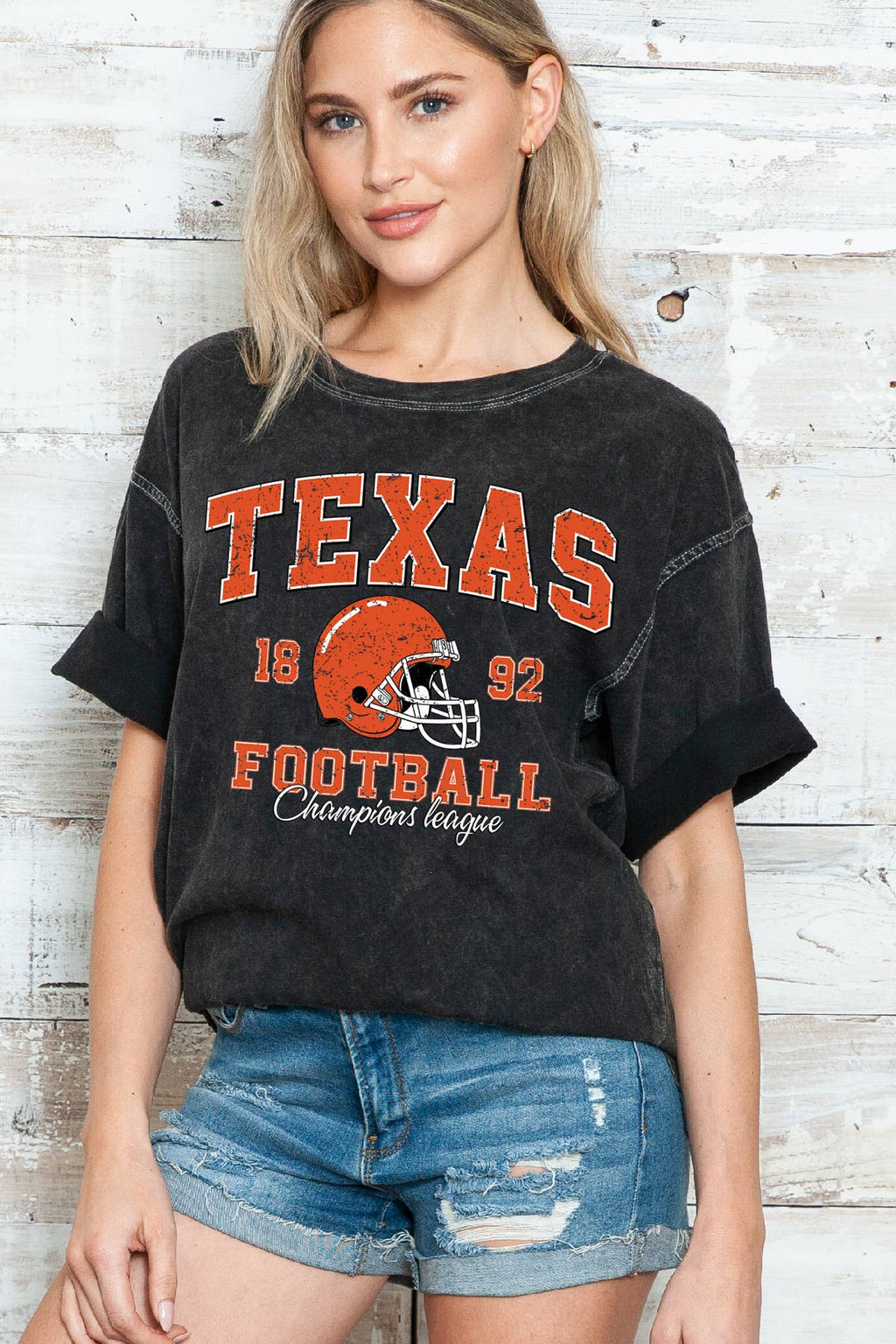 Women Football Graphic Print Oversize Mineral Top - Adult & Kids T-Shirts, Sweatshirts & Hoodies apparel design preview 1