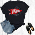 Custom Football Mascot Pennant Flag Graphic - Adult & Kids T-Shirts, Sweatshirts & Hoodies apparel design preview 1