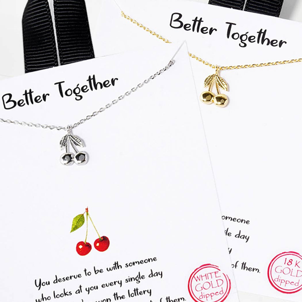 Better Together Cherry Charm Pendant Necklace - Adult & Kids T-Shirts, Sweatshirts & Hoodies apparel design preview 1