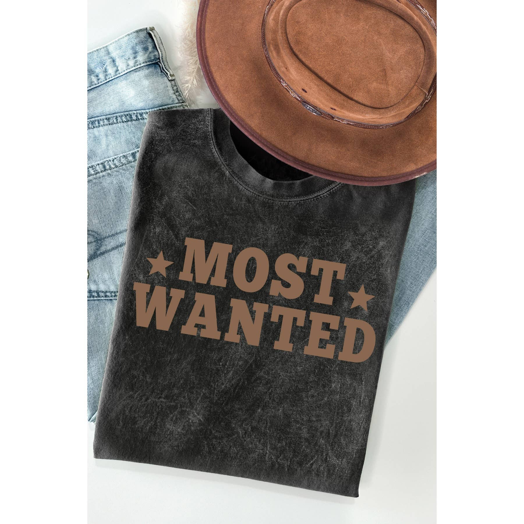 Most Wanted Mineral Washed - Adult & Kids T-Shirts, Sweatshirts & Hoodies apparel design preview 1