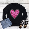 Valentine Pink Leopard Heart - Adult & Kids T-Shirts, Sweatshirts & Hoodies apparel design preview 1