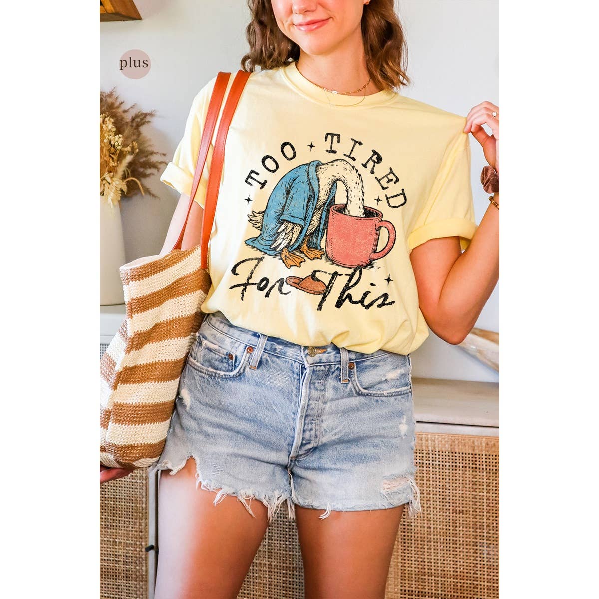 Too Tired For This Vintage Graphic Plus - Adult & Kids T-Shirts, Sweatshirts & Hoodies apparel design preview 1