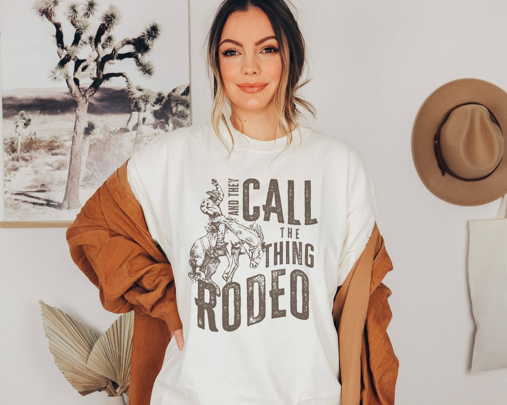 They Call the Thing Rodeo Graphic Western - Adult & Kids T-Shirts, Sweatshirts & Hoodies apparel design preview 1