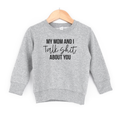 My Mom and I Talk Shit Out Toddler - Adult & Kids T-Shirts, Sweatshirts & Hoodies apparel design preview 1