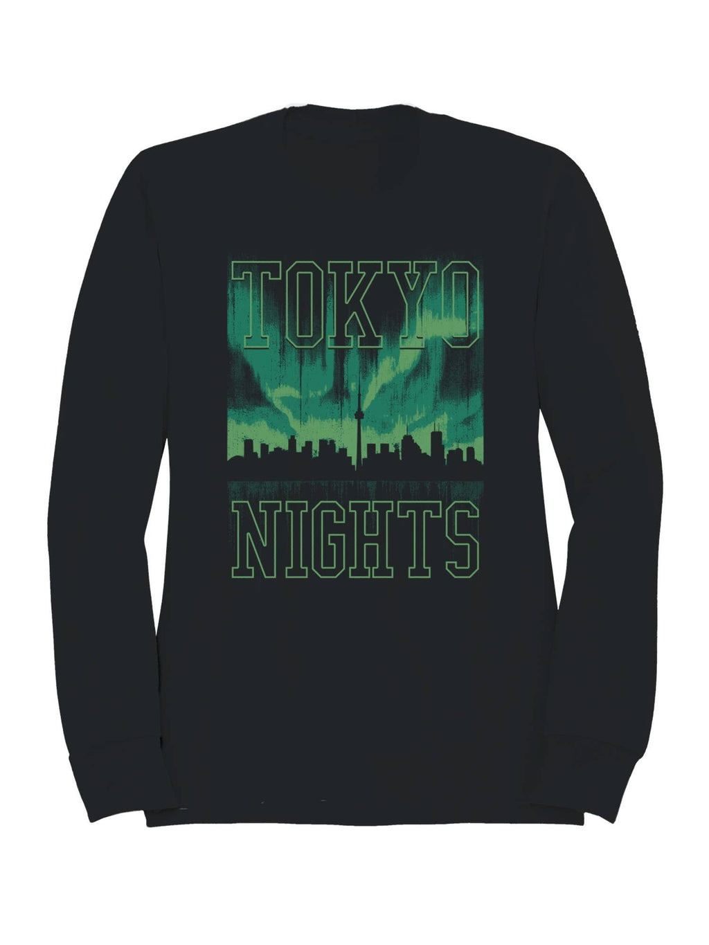 Tokyo Nights Skyline Vibes Men's - Adult & Kids T-Shirts, Sweatshirts & Hoodies apparel design preview 1