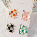 Checker Small Hair Claw Clip Set - Adult & Kids T-Shirts, Sweatshirts & Hoodies apparel design preview 1
