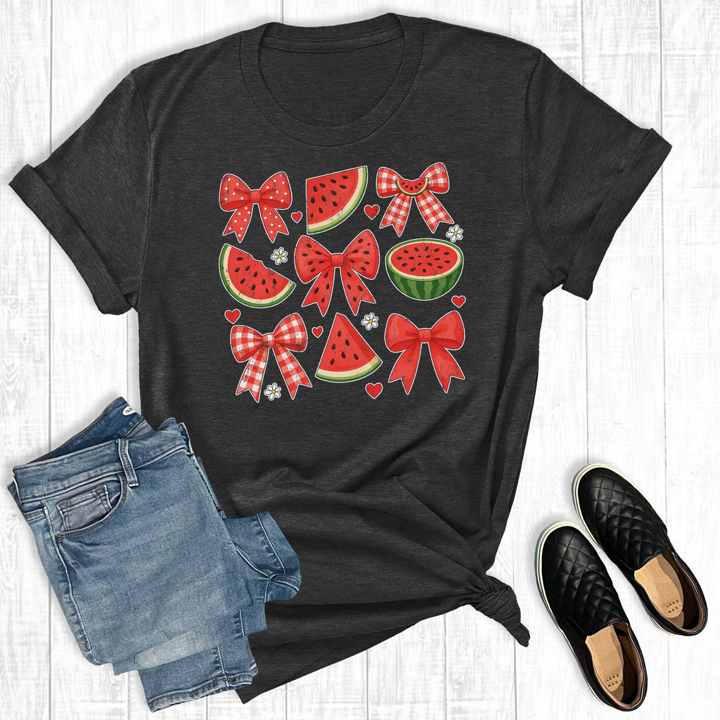 Retro Summer Coquette Watermelons Graphic - Adult & Kids T-Shirts, Sweatshirts & Hoodies apparel design preview 1