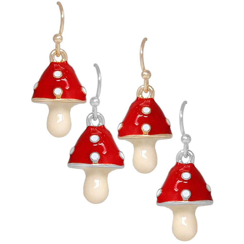 Three-Dimensional Mushroom Hook Earrings - Adult & Kids T-Shirts, Sweatshirts & Hoodies apparel design preview 1