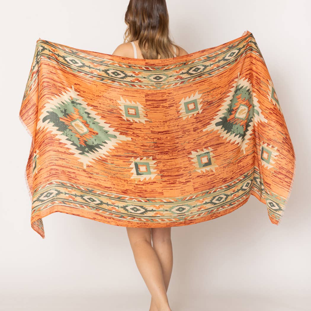 Lightweight Aztec Women's Scarves and Wrap - Adult & Kids T-Shirts, Sweatshirts & Hoodies apparel design preview 1