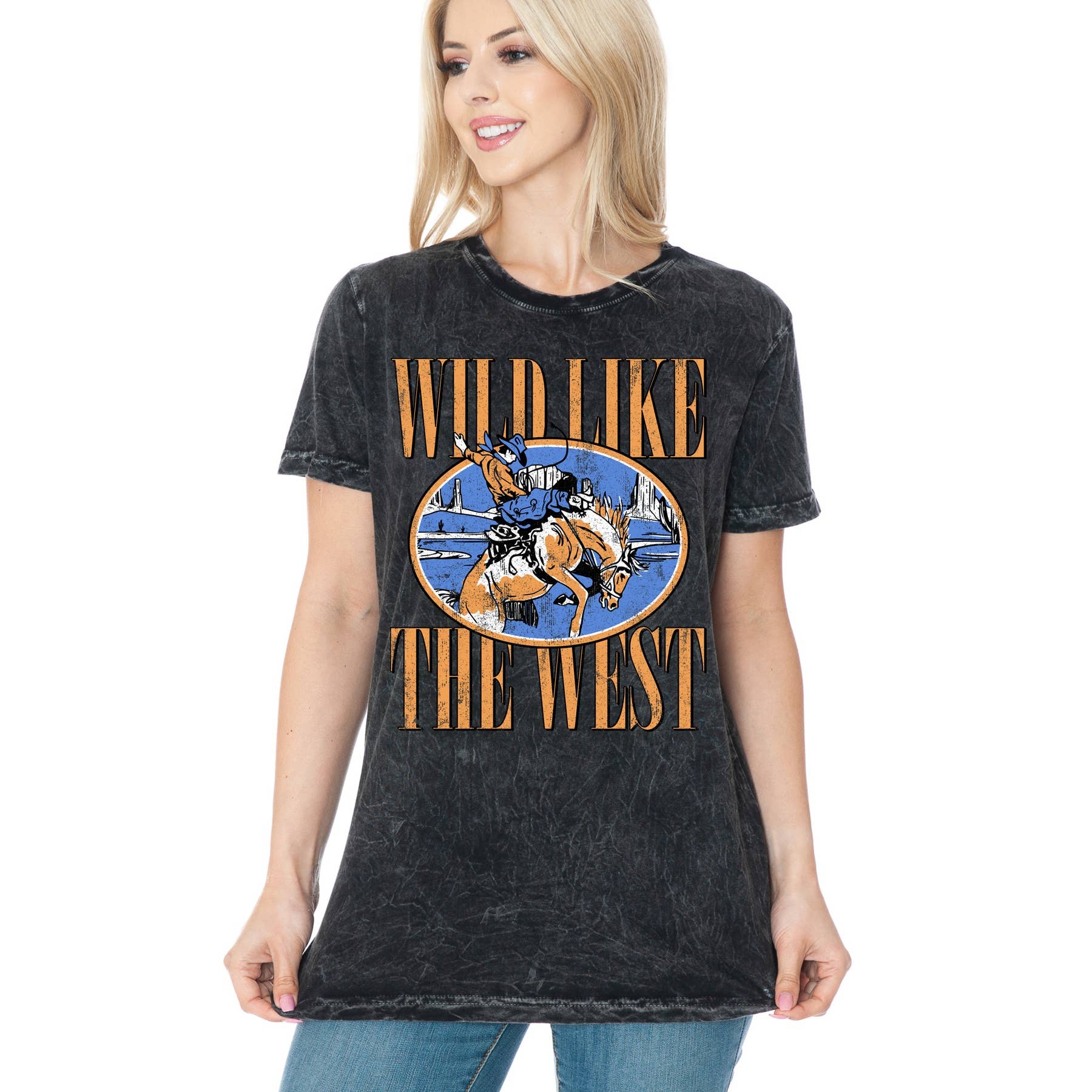 Wild Like the West Mineral Wash - Adult & Kids T-Shirts, Sweatshirts & Hoodies apparel design preview 1