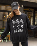 Howdy Skeleton, Cowboy, Ghost, Funny, Halloween - Adult & Kids T-Shirts, Sweatshirts & Hoodies apparel design preview 1