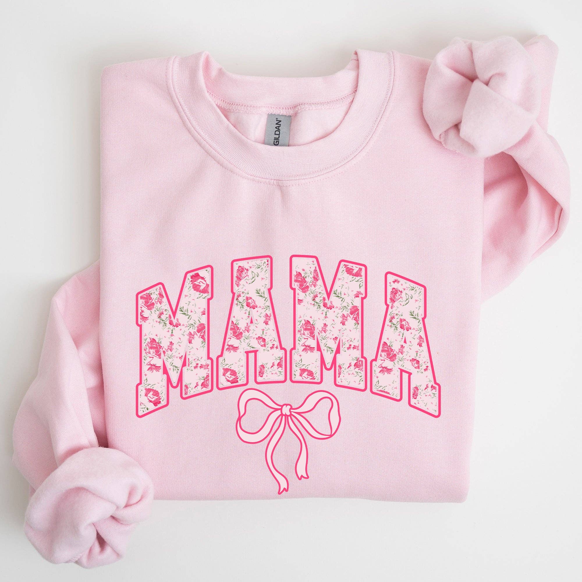 Mama, Coquette, Pink Bows, Trend, Soft Girl Era - Adult & Kids T-Shirts, Sweatshirts & Hoodies apparel design preview 1