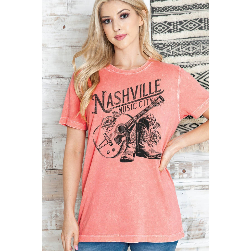 Nashville Mineral Wash T - Adult & Kids T-Shirts, Sweatshirts & Hoodies apparel design preview 1