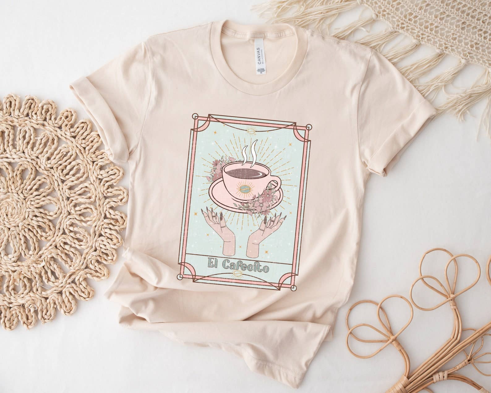 El Cafecito Loteria Card - Adult & Kids T-Shirts, Sweatshirts & Hoodies apparel design preview 1