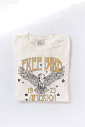 Free Bird America Mineral Washed Graphic Top - Adult & Kids T-Shirts, Sweatshirts & Hoodies apparel design preview 1
