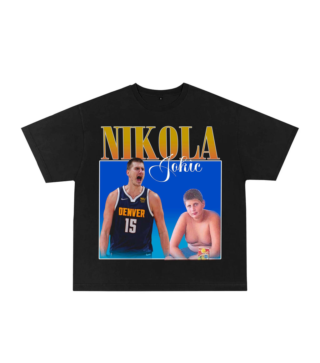 Nikola Jokic Design Basketball Graphic - Adult & Kids T-Shirts, Sweatshirts & Hoodies apparel design preview 1