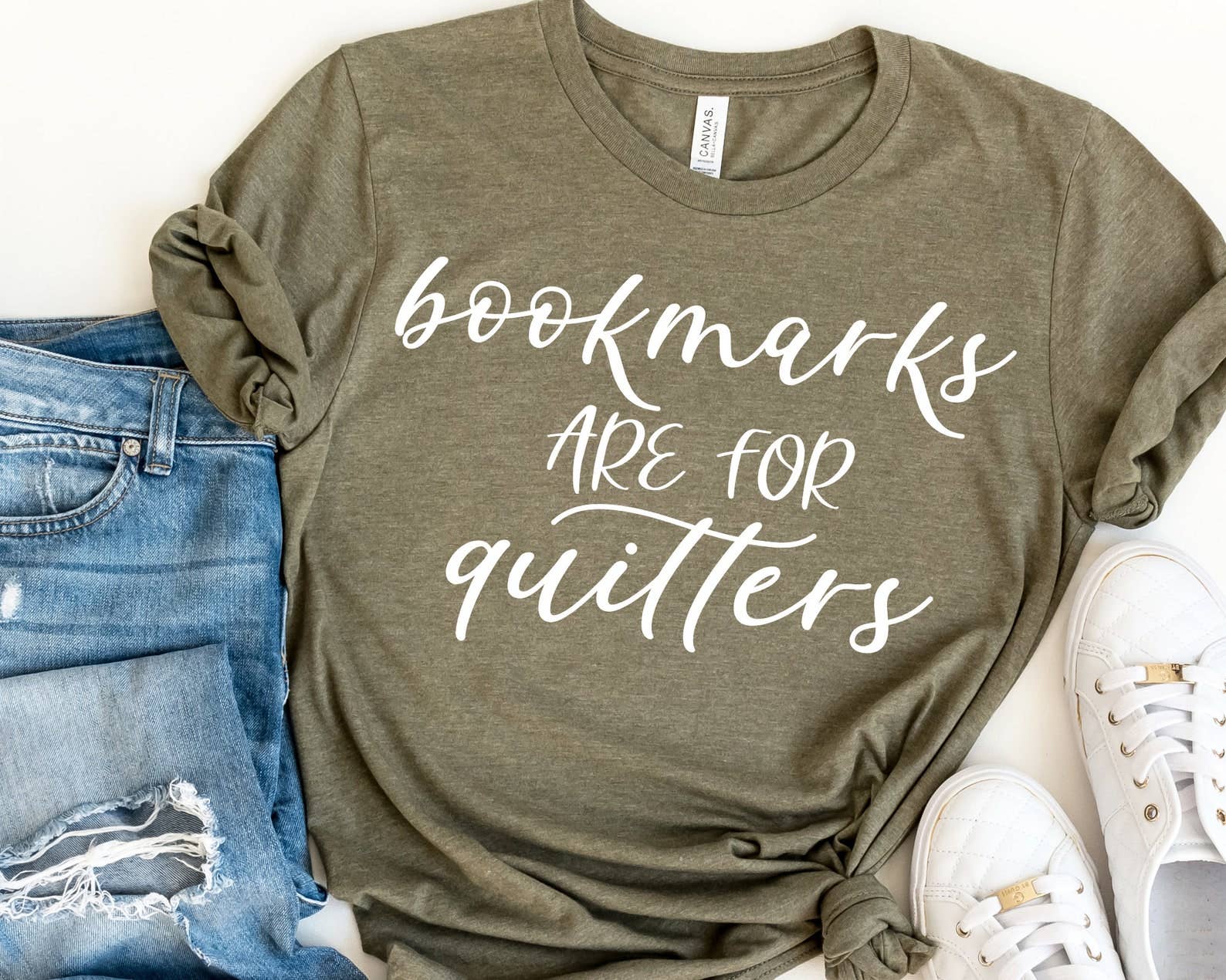 Bookmarks Are For Quitters - Adult & Kids T-Shirts, Sweatshirts & Hoodies apparel design preview 1