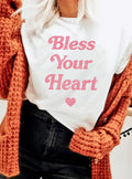 Bless Your Heart Valentines Day Graphic - Adult & Kids T-Shirts, Sweatshirts & Hoodies apparel design preview 1