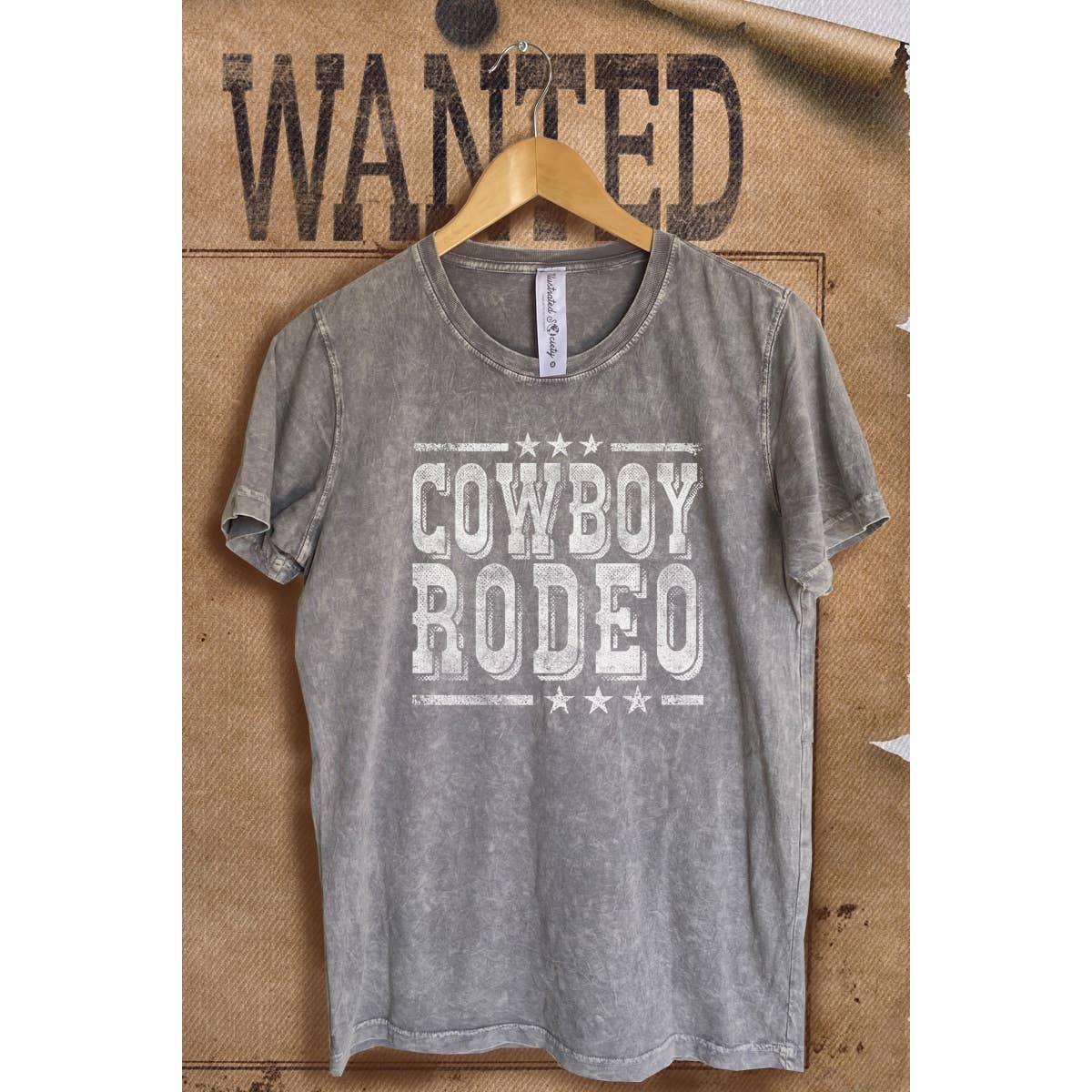 Cowboy Rodeo Vintage Mineral Wash Graphic - Adult & Kids T-Shirts, Sweatshirts & Hoodies apparel design preview 1