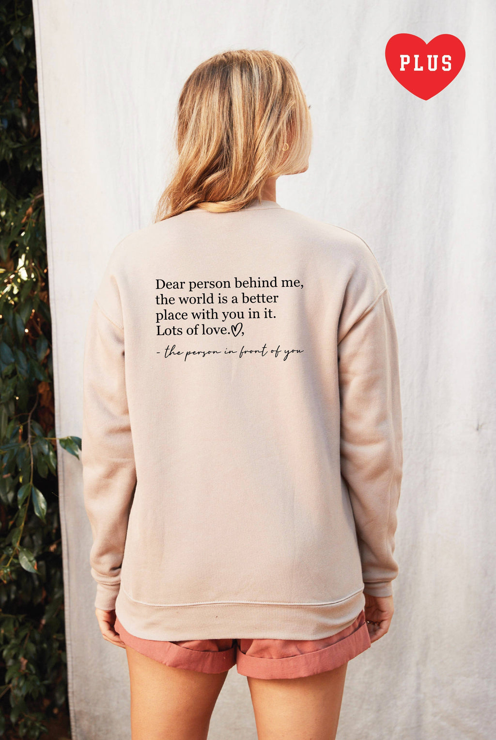 Dear Person Behind Me Plus Graphic - Adult & Kids T-Shirts, Sweatshirts & Hoodies apparel design preview 1