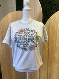 He Is Risen Floral Wreath On Ash Gray - Adult & Kids T-Shirts, Sweatshirts & Hoodies apparel design preview 1