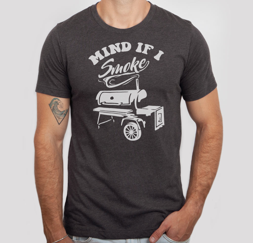 Mind If I Smoke Bbq - Adult & Kids T-Shirts, Sweatshirts & Hoodies apparel design preview 1