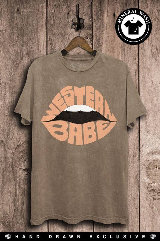 Western Babe Lips Graphic Top - Adult & Kids T-Shirts, Sweatshirts & Hoodies apparel design preview 1