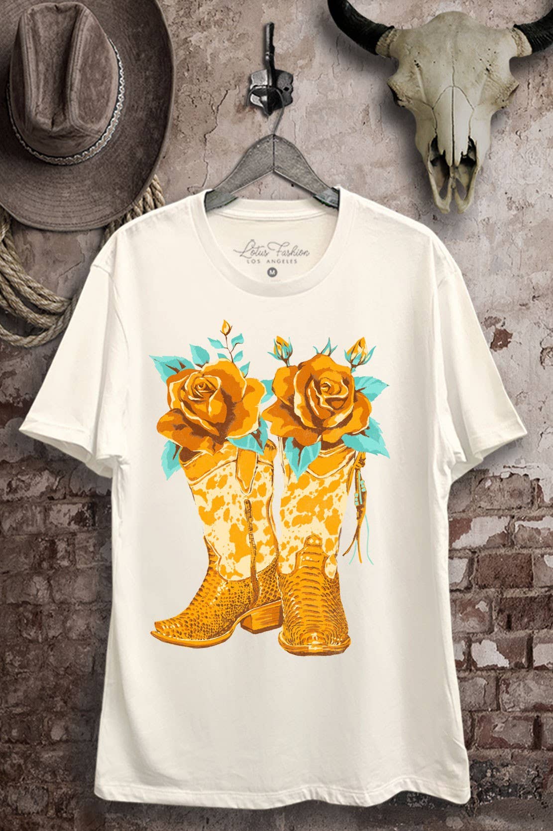 Boots and Roses Graphic Top - Adult & Kids T-Shirts, Sweatshirts & Hoodies apparel design preview 1