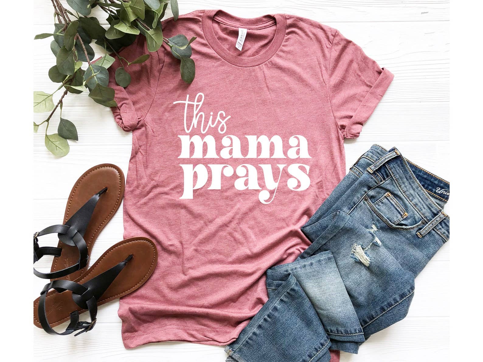 This Mama Prays - Adult & Kids T-Shirts, Sweatshirts & Hoodies apparel design preview 1
