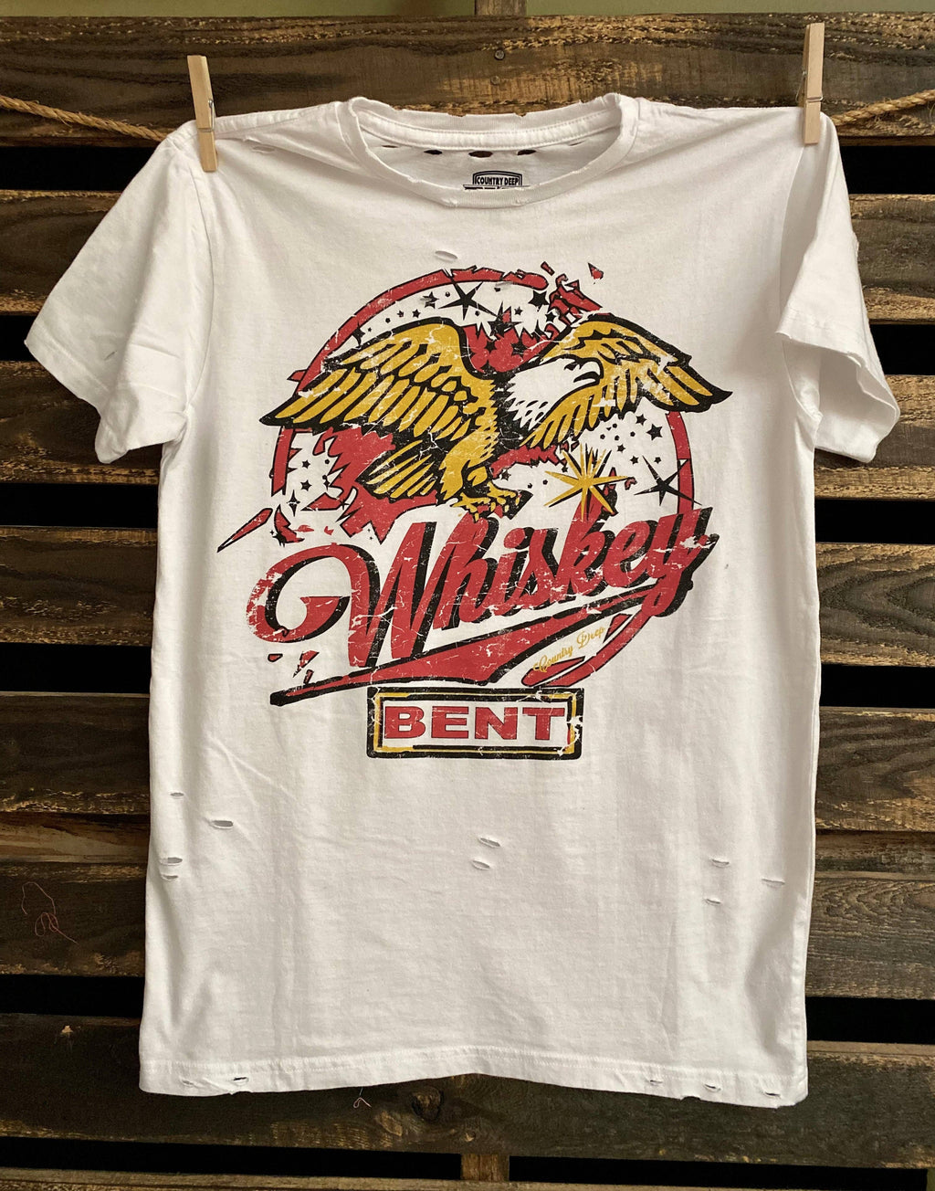 Whiskey Bent 22 Distressed - Adult & Kids T-Shirts, Sweatshirts & Hoodies apparel design preview 1