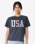 USA America Patriotic Quilted Puff Ink Navy Ellie - Adult & Kids T-Shirts, Sweatshirts & Hoodies apparel design preview 1