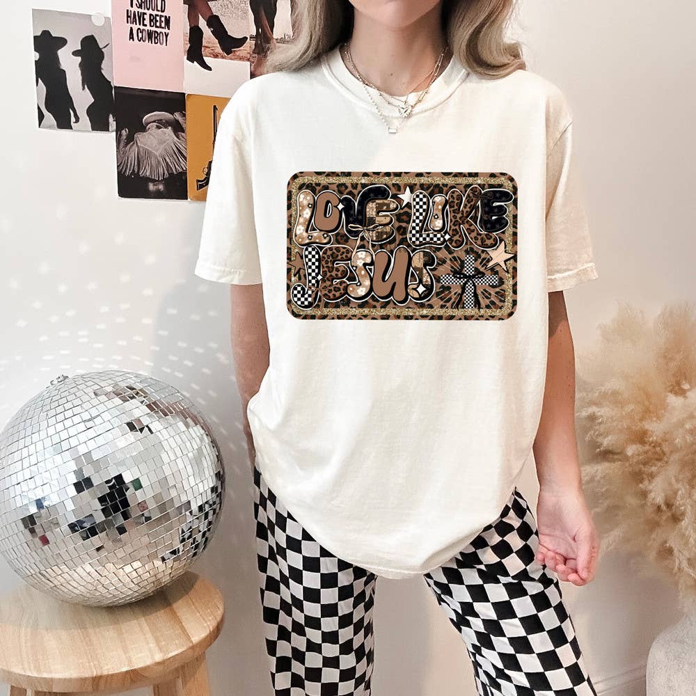 Patterned Love Like Jesus - Adult & Kids T-Shirts, Sweatshirts & Hoodies apparel design preview 1