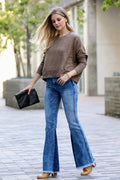 SI-24927 Brushed Melange Hacci Dolman Sleeve Sweater - Adult & Kids T-Shirts, Sweatshirts & Hoodies apparel design preview 1