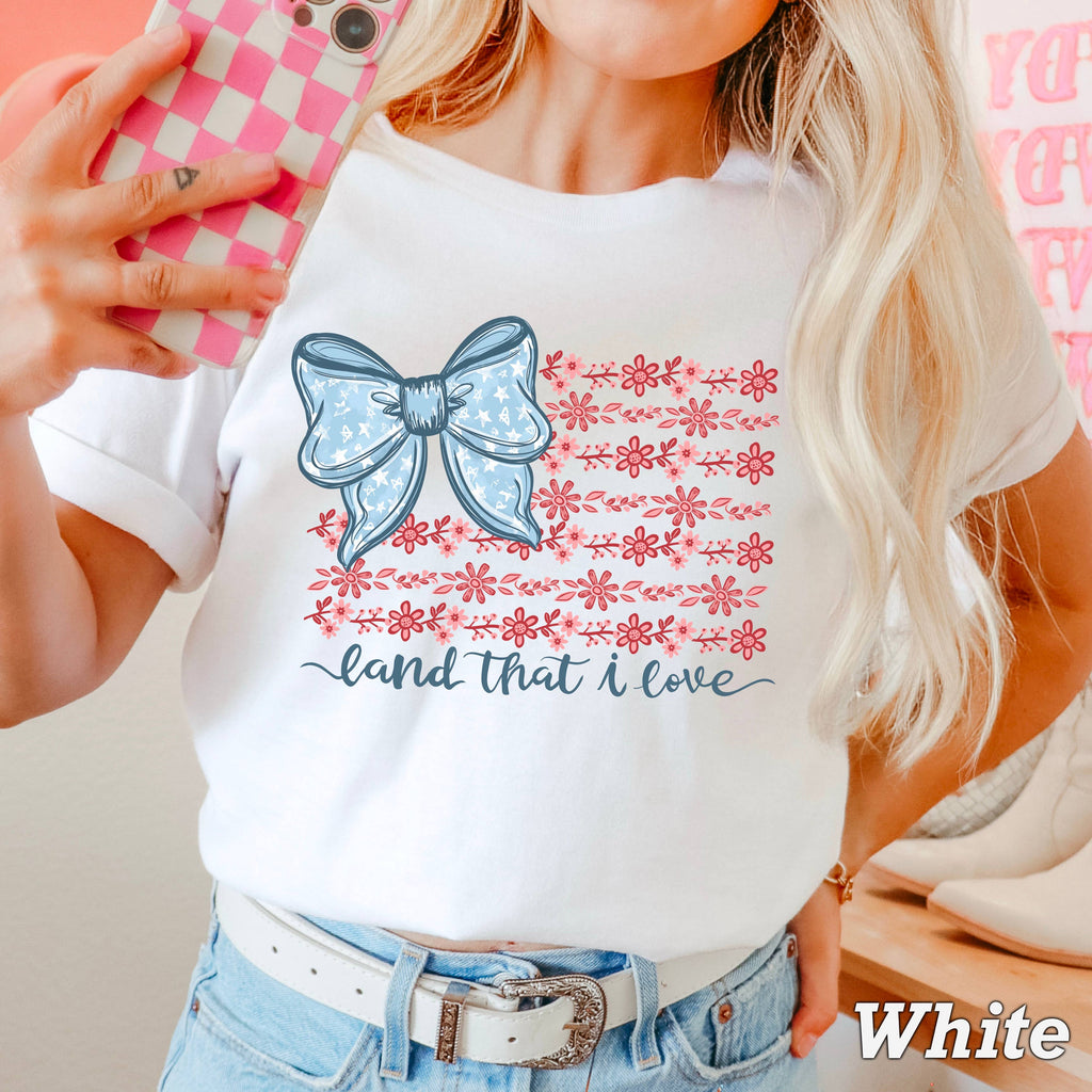 Land That I Love July 4th Graphic Comfort Color - Adult & Kids T-Shirts, Sweatshirts & Hoodies apparel design preview 1