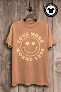 Love More Worry Less Graphic Top - Adult & Kids T-Shirts, Sweatshirts & Hoodies apparel design preview 1