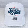 Get Your Sparkle On White Trucker Cap - Adult & Kids T-Shirts, Sweatshirts & Hoodies apparel design preview 1