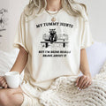 My Tummy Hurts, Raccoon, Meme, Aesthetic, Funny, - Adult & Kids T-Shirts, Sweatshirts & Hoodies apparel design preview 1