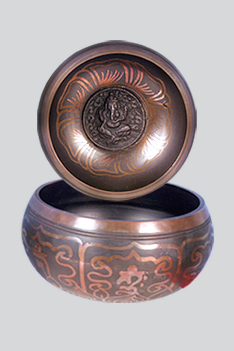 Large Singing Bowl Ganesh (Sb-Gl) - Adult & Kids T-Shirts, Sweatshirts & Hoodies apparel design preview 1