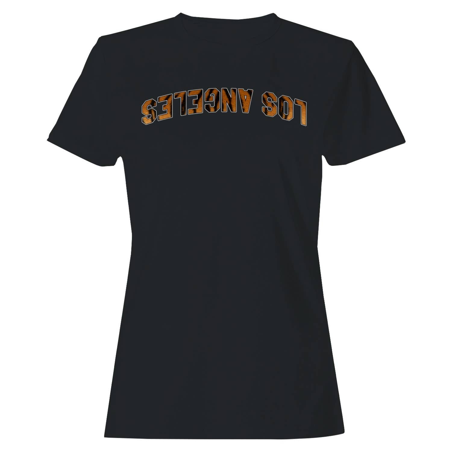 Los Angeles Tiger Print Arch Text Women's - Adult & Kids T-Shirts, Sweatshirts & Hoodies apparel design preview 1