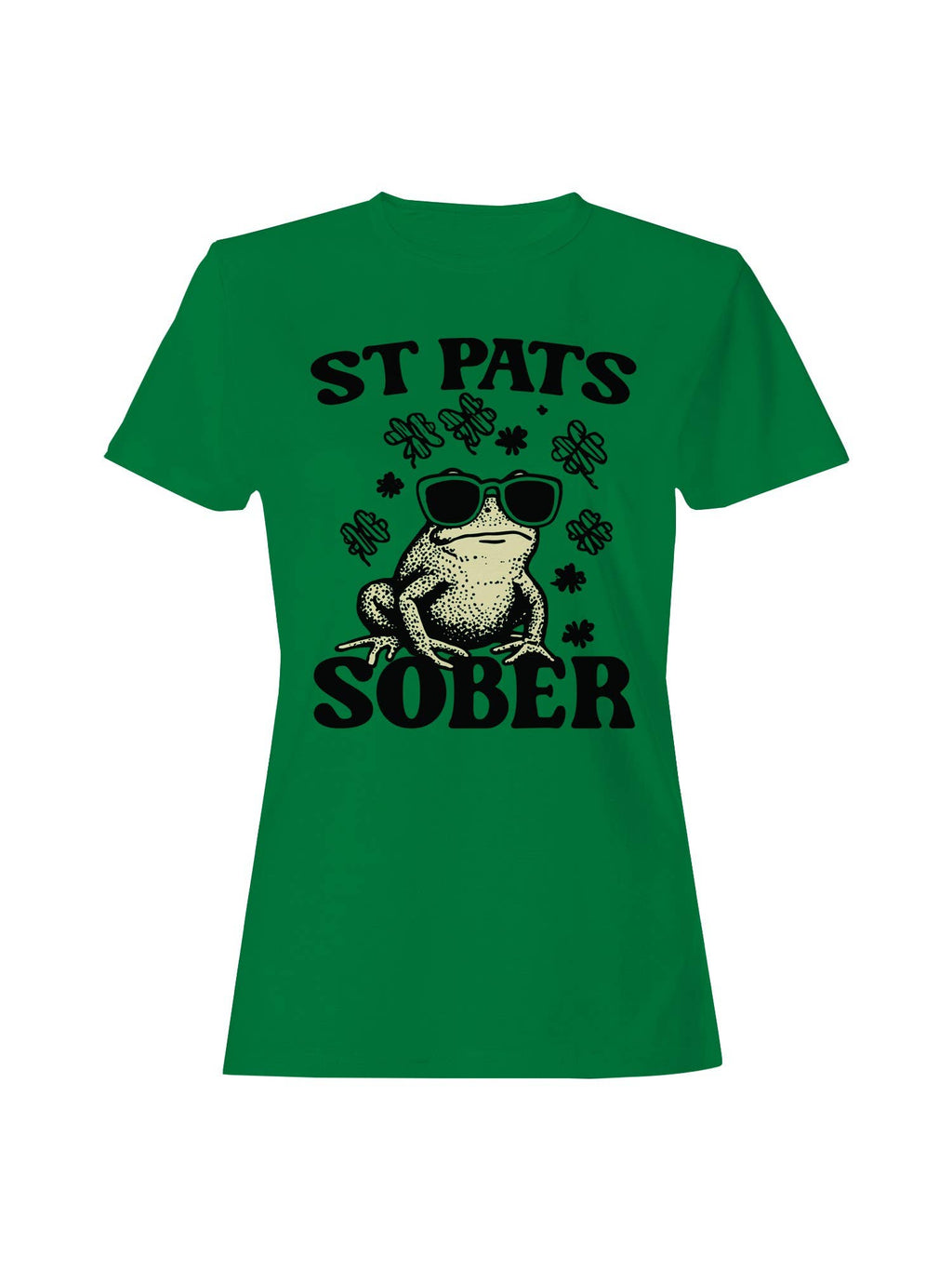 St. Patrick's Day Pat's Sober Frog Women's - Adult & Kids T-Shirts, Sweatshirts & Hoodies apparel design preview 1