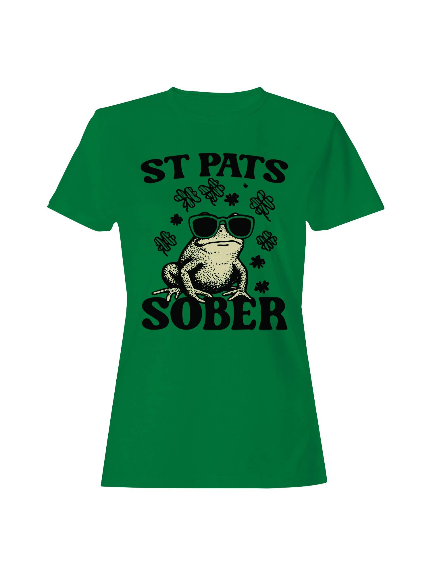 St. Patrick's Day Pat's Sober Frog Women's - Adult & Kids T-Shirts, Sweatshirts & Hoodies apparel design preview 1