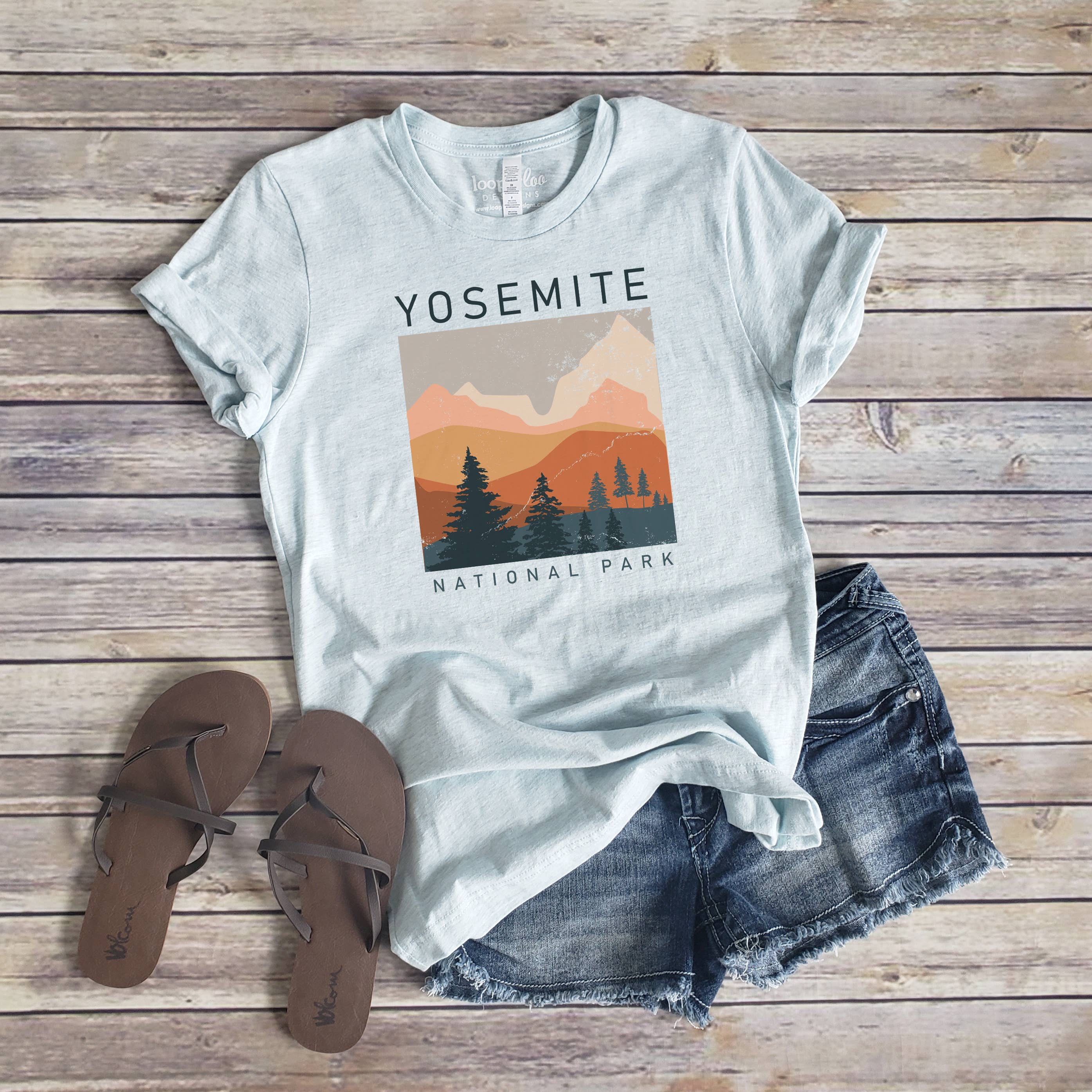 Yosemite National Parks Sizes XS-2XL - Adult & Kids T-Shirts, Sweatshirts & Hoodies apparel design preview 1
