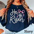 He Is Risen Pearls Easter Graphic - Adult & Kids T-Shirts, Sweatshirts & Hoodies apparel design preview 1